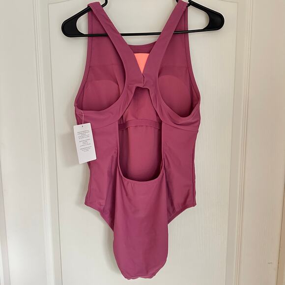 Speedo Solid High Neck One Piece Sz L - Picture 5 of 8